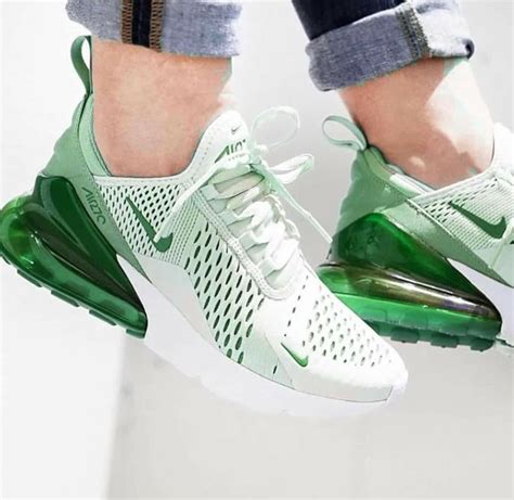 green Nike Air max shoes